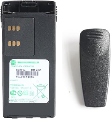 SHIQUN HNN9010A Battery 1800mAh Capacity Replacement 7.4V HNN9009A HNN9010AR Compatible with Motorola PMNN4151AR HMNN4159 HMNN4154 HT1250 PR860 (1800mAh with Belt Clip)