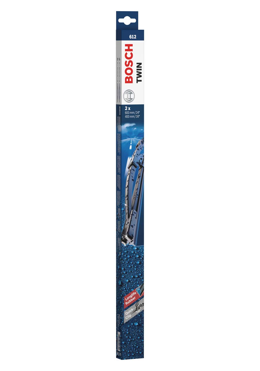 Bosch Wiper Blade Twin 612, Length: 600mm/400mm – set of front wiper blades