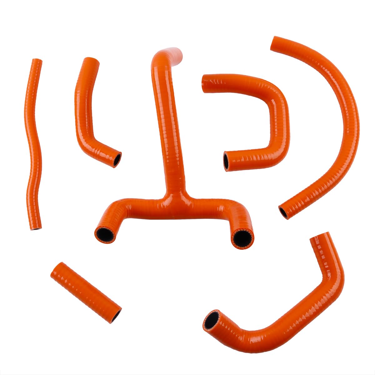 Kit de manguera de refrigerante de silicona para KTM LC4 620 625 640 660 exterior naranja interior negro