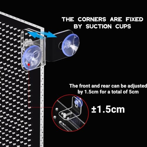 Aquarium Trennwand Aquarium Tank Trennung Brett Aquarium Isolation Acryl Gitter Fisch Tank Isolation Divider Fischseparator Transparente Platte mit Aquarium Divider Saugnap für Aquarium (30x25cm)