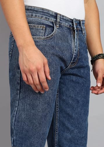 Image of JAAR Men's Baggy Jeans - Relaxed Fit Streetwear Denim Pants | Oversized Wide-Leg Mid Rise Jeans