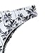 SweatyRocks Women's Bikini Set Black Tree Floral Print Criss Cross Bathing Suit, Black Tree, Medium