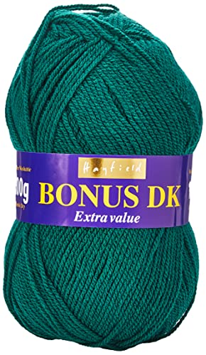 Hayfield Bonus DK Double Knitting, Bottle Green (839), 100g by Sirdar (Pack of 2), 100 g (Pack of 2) - Image 3