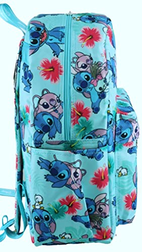 Wondapop Disney Lilo & Stitch 17 Inch Deluxe Backpack with Laptop Compartment (Aqua)3