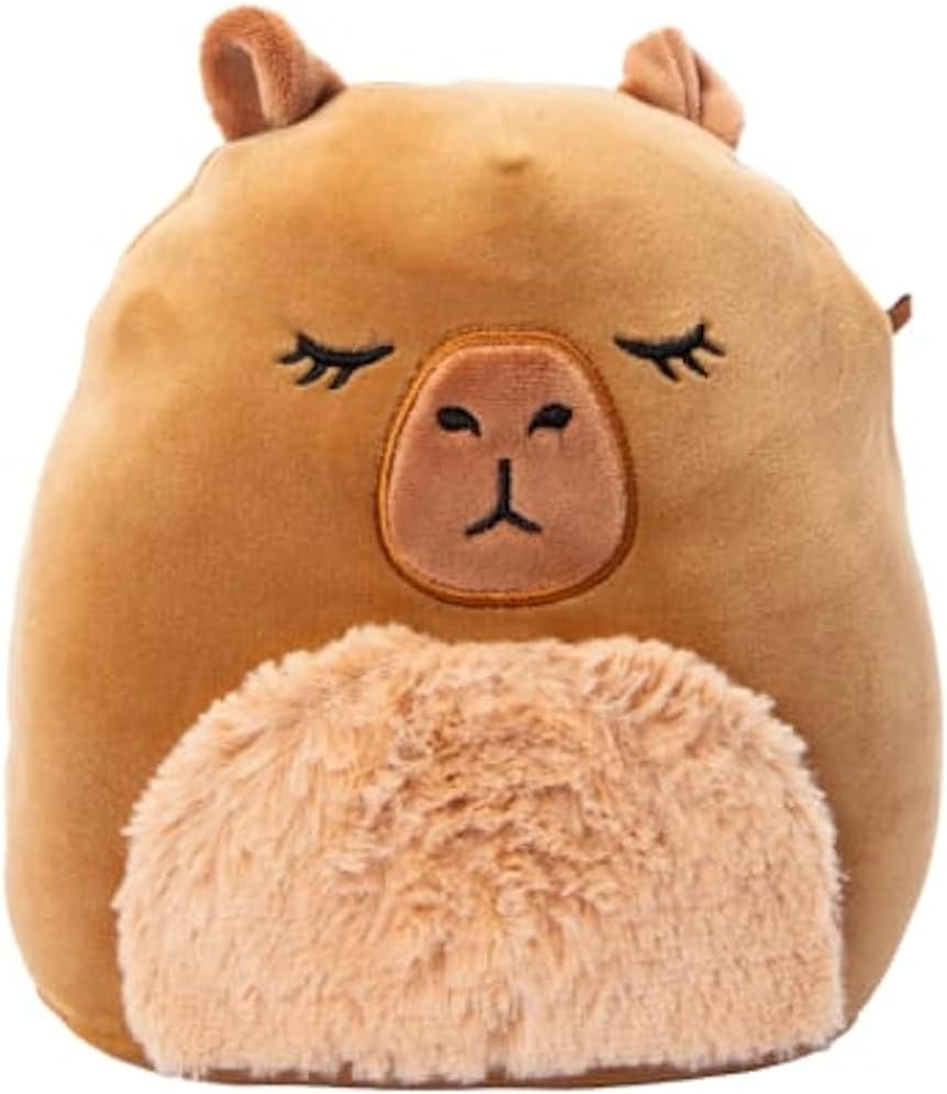 Squishmallows 7.5"" Lijjian The Capybara, Medium, Brown