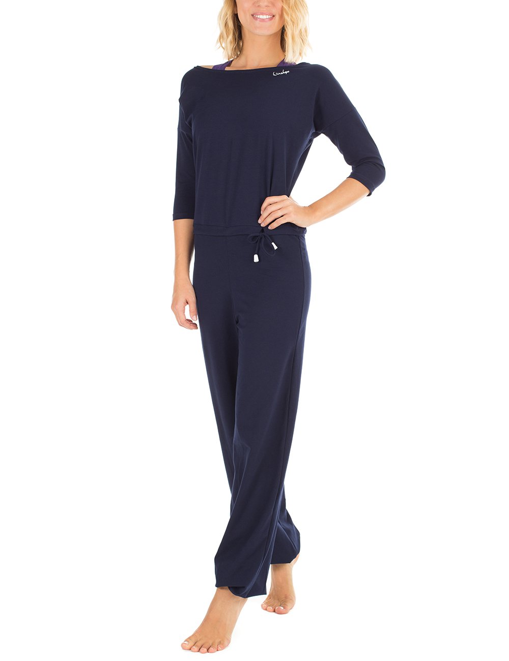 Winshape Women's Damen 3/4-arm-jumpsuit Wjs2, Fitness Freizeit Sport Yoga Pilates Jumpsuit