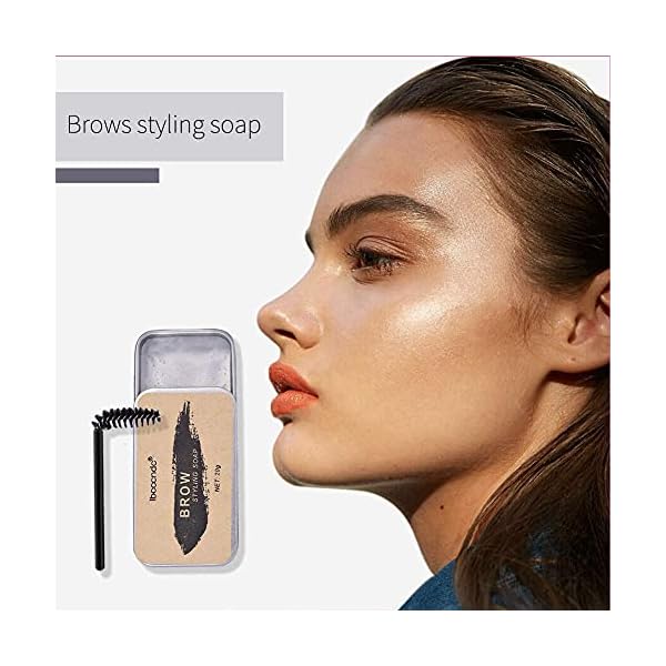 Eyebrow Soap, 3D Brows Styling Soap, Transparent Long Lasting Natural Eyebrow Wax Eyebrow Gel