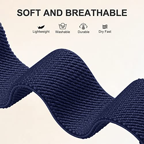 Image of Maledan 10 Pack Stretchy Solo Loop Compatible with Apple Watch Band 40mm 38mm 41mm 42mm 44mm 45mm 46mm 49mm Women Men,Soft Nylon Elastic Braided Strap for iWatch Series 11 10 9 8 7 6 5 4 3 2 1 SE Ultra
