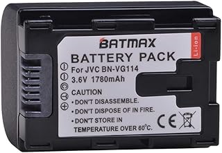 Batmax 1780mAh BN-VG114 Battery for JVC BN-VG107U, BN-VG108U, BN-VG114U, BN-VG121U, BN-VG138U Camcorder Batteries