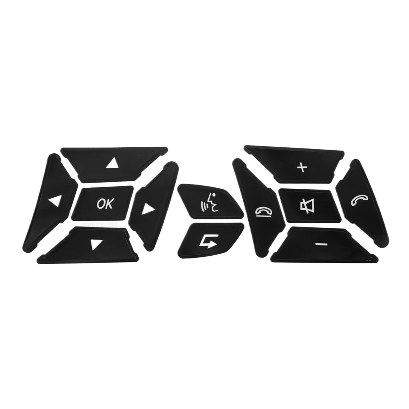 Button Repair Stickers for Car Compatible with Benz for SLK-Class R172 for CLS-Class W218 for E-Class W212 Steering Wheel Button Repair Decal Stickers Decals