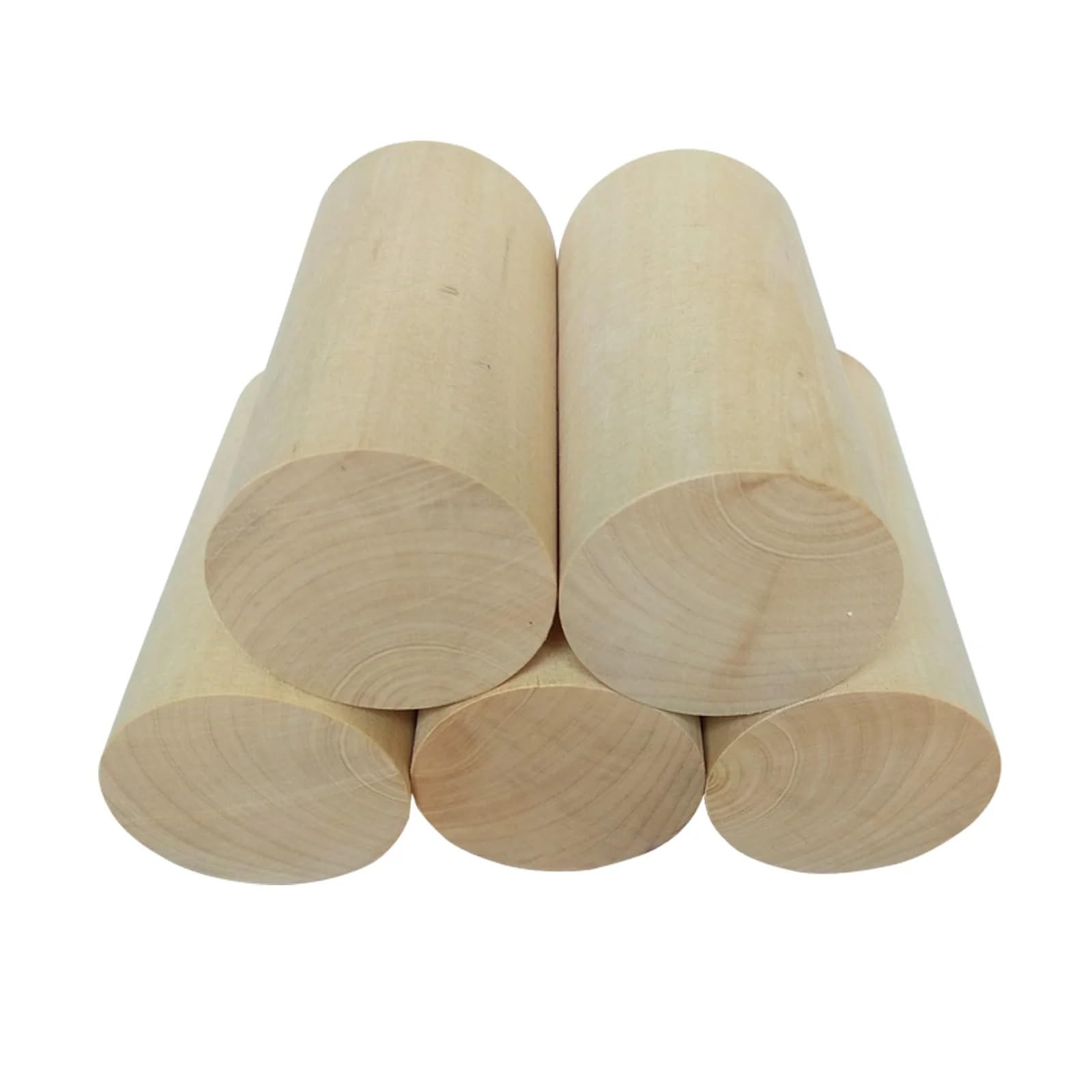 Kołki drewniane, Naturalne drewniane patyczki cylindryczne o średnicy 30/40/50 mm Opakowanie 10 sztuk do majsterkowania, wystroju wnętrz(30x60mm)