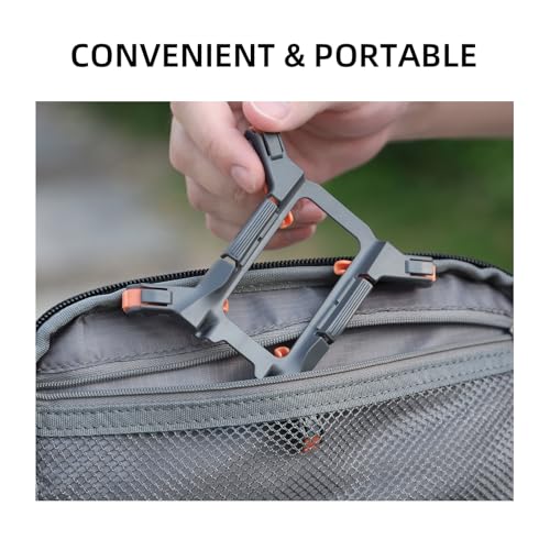 Train d'atterrissage 4K orange et gris avec extension de jambe pliable pour drone