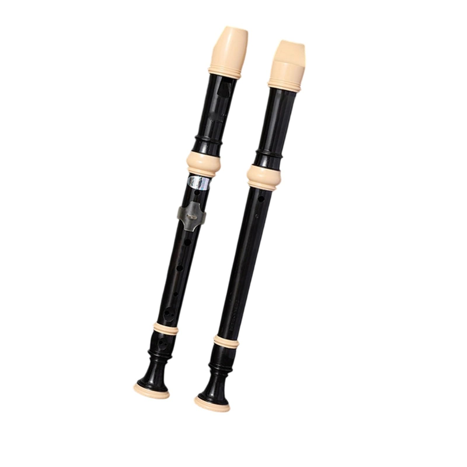 Flet Prosty Sopranowy (tonacja C) 8 Otworowy Niemiecki Instrument Dęty Dla Początkujących Flety Proste Dla Początkujących(Black)