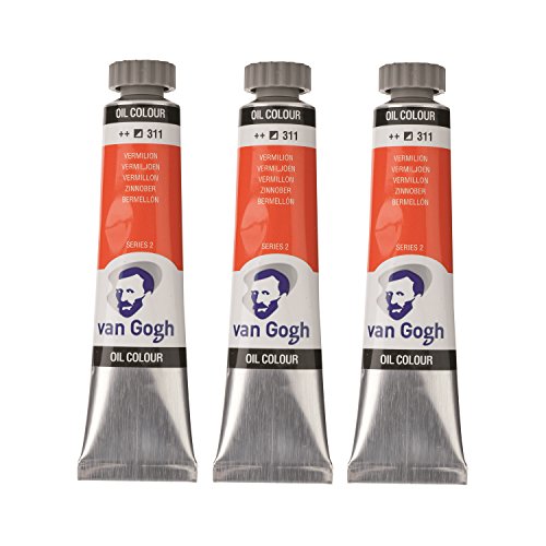 ターレンス 油絵具3本組 ヴァンゴッホ バーミリオン T0204-311-3 20ml