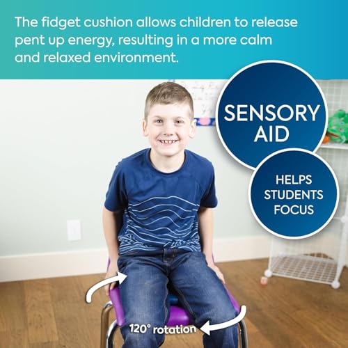 Image of BouncyBand Sit & Twist Active (Pack of 10) Seat Cushion - 12 inch D | Cushion for Kids Up to 300lbs - Sensory Tool Promotes Active Learning and Improves Focus and Productivity