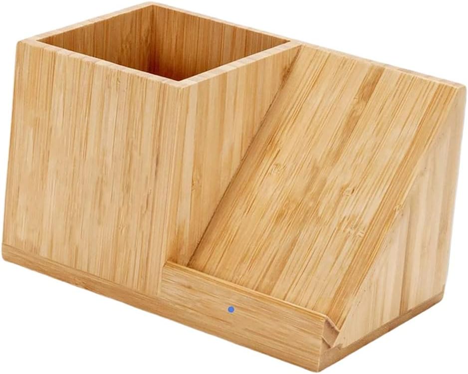 StackFrame Duo Bamboo Desk Organizer with Pen Holder