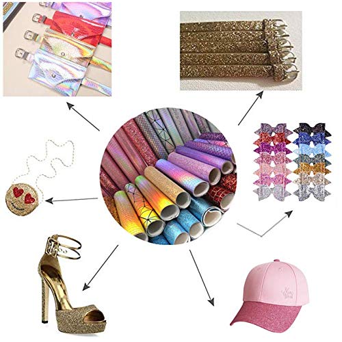 Zaione Set 20 Pezzi Tessuto Finta Pelle Colori Misti – Formato A4 (21x30 Cm) Per Fai Da Te, Fiocchi, Orecchini