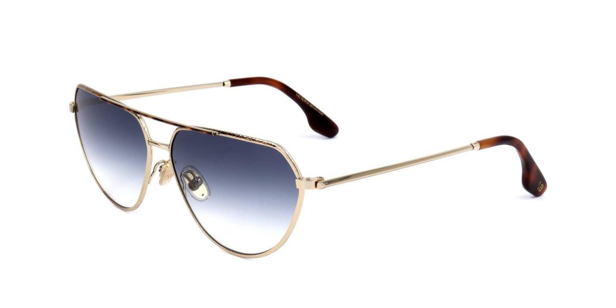 Victoria Beckham Lunettes de soleil en métal de forme rectangulaire VB221S pour femme
