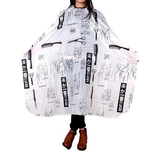 balloonbobo Styling Tool Hair Salon Cutting Barber Hairdressing Cape for Haircut Hairdresser Apron Cloth White