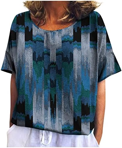 Women’s Summer Tops, Women’s Fashion Casual Printed V-Neck Short Sleeve Top Blouse