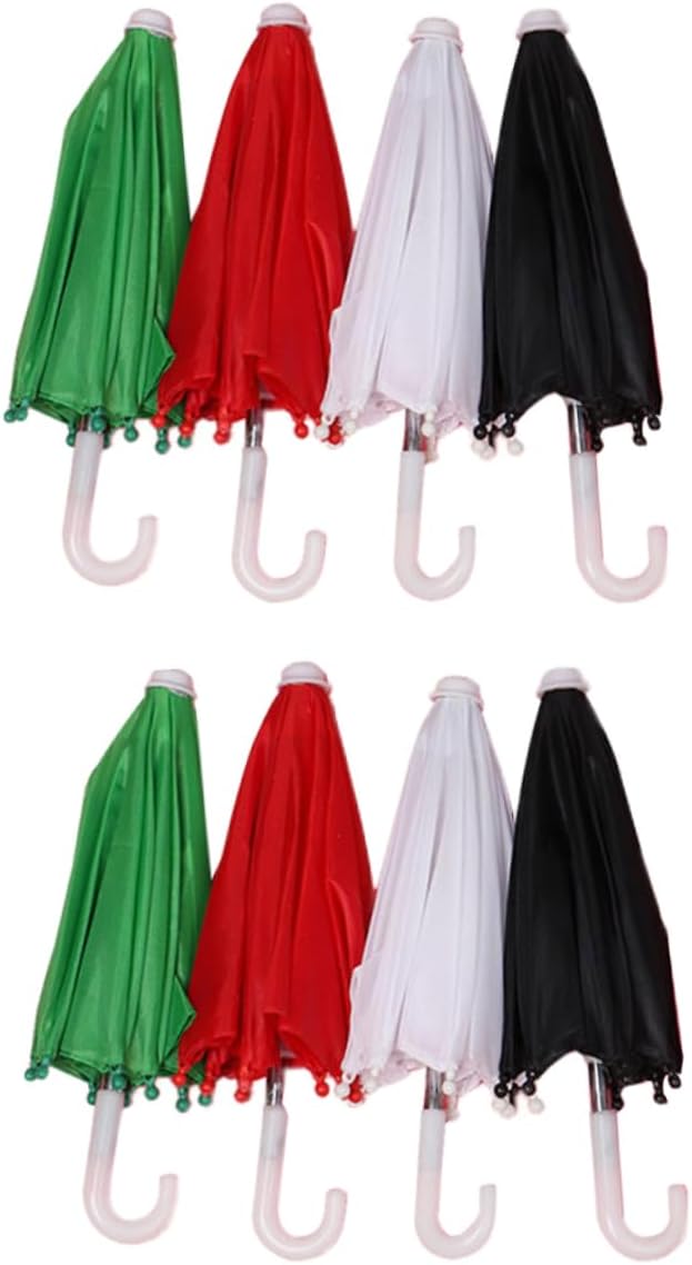 FELTECHELECTR 8pcs Toy Umbrella Beach Backpack Miniature