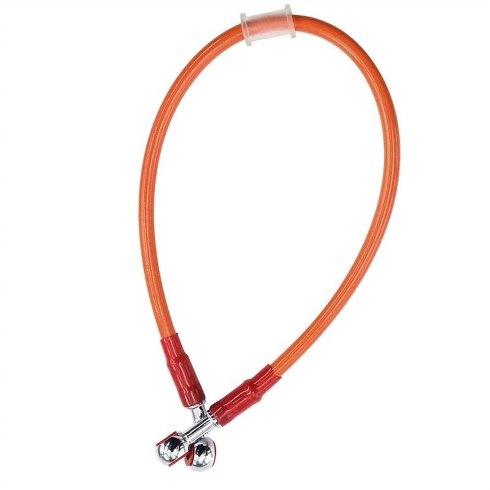 Ksxzw Orange Motorbike Part Motorbike Accessories Motorcycle Braided Steel Hydraulic Brake Line Clutch Oil Hose Tube 65Cm(Orange)