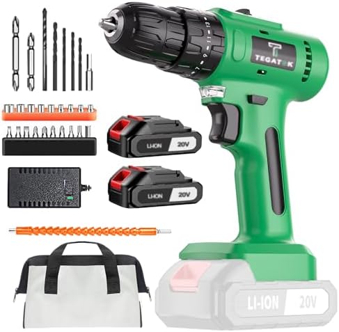 Ensemble De Perceuses Sans Fil 18 V, Kit D'outils De Tournevis Electrique Reglage De Couple 25 1 2 Vitesses Mandrin Sans Cle 38 Ensemble De Perceuses Electriques Pour La Maison Et Le