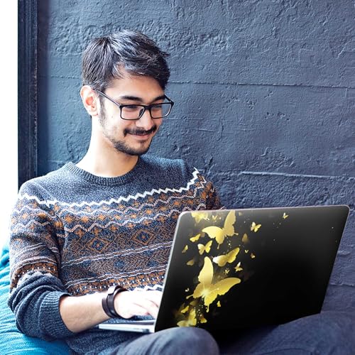 Image of Galaxsia Shinning Butterfly Full Body Vinyl Laptop Skin /Sticker /Cover Upto 15.6 Inches Laptops Laminated-Removable-HD Quality Compatible for Hp-Dell-Sony-Lenovo-Asus etc.(15x10 Inches)