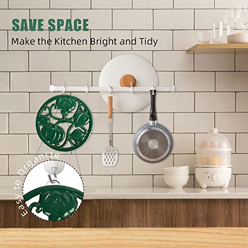 Cast-Iron-Trivet-for-Hot-Dishes-Pumpkin-Pattern-Decorative-Trivet-for-Hot-Pots-Pans-Round-Metal-Heat-Resistant-Pad-Mat-for-Protective-Countertop-Green Cast Iron Trivet for Hot Dishes Pumpkin Pattern Decorative Trivet for Hot Pots Pans Round Metal Heat Resistant Pad Mat for Protective Countertop Green