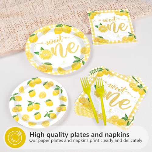 Greencian 96Pcs Lemon 1st Birthday Party Decorations, Serve 24 by Greencian - Used condition - Image 3