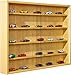 Inter Link Simply Vitrina de madera MDF y vidrio, Marrón, 80 x...