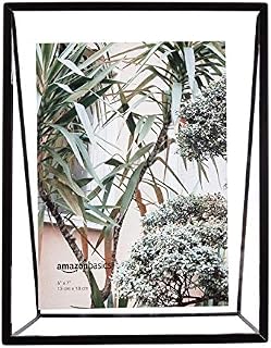 Amazon Basics Wedge Floating Photo Frame - 13 x 18 cm, Black