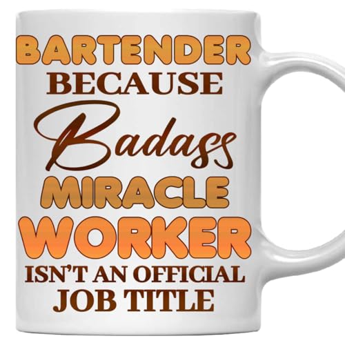 MONIZILUCKY Bartender Mug, Gift For Bartender