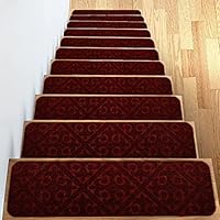 Trapmatten, Tapijt Traptreden Antislip, Traptapijt Zelfklevende 20x76 cm, Bescherming voor Trap, Trapmat, 15 stuks