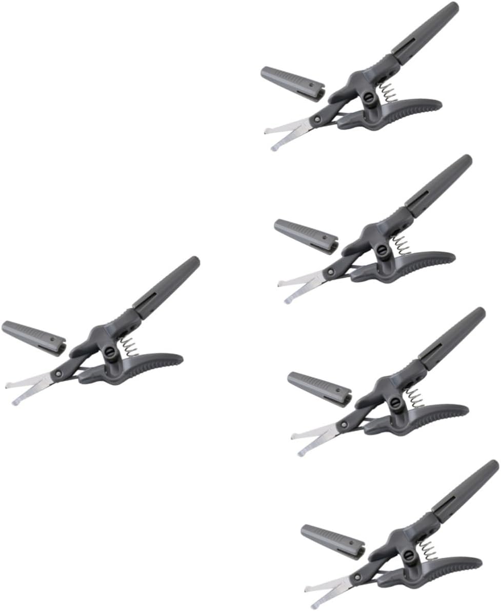 5pcs Eyebrow Scissors for Precision Grooming Rounded Tip Trimmer for Facial Hair Beard Nose and Eyelash Care Beauty Tool for Men and Women