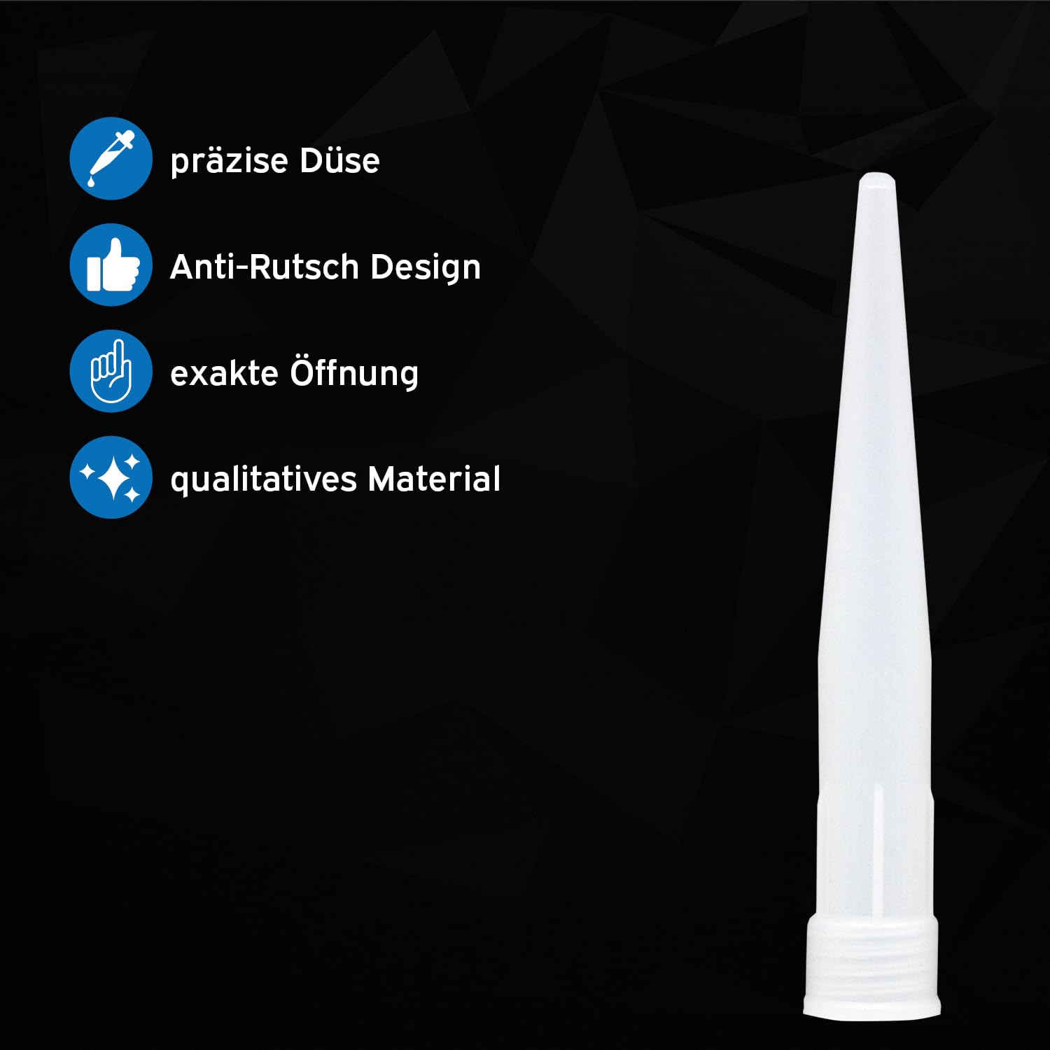 Bocchette per cartuccia in silicone trasparente, punte di ricambio, punte in silicone, ugelli in silicone by kör4u (100)