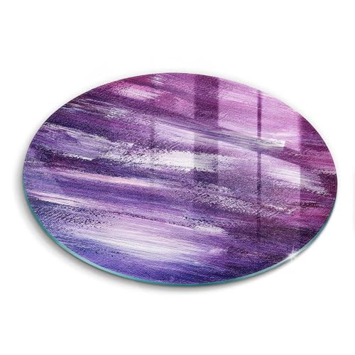 Planche à découper de haute résistance Wallfluent 40cm au design peinture abstraite