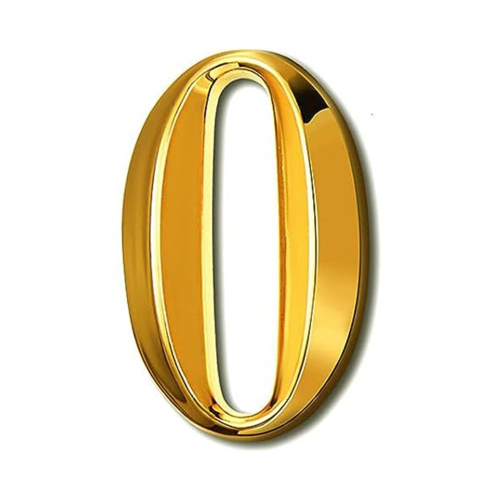 4 Inch 3D Door Mailbox Numbers 0-9 Self Adhesive House Door Numbers Street Address Numbers Stickers for House, Apartment, Office, Hotel Room, Mailbox