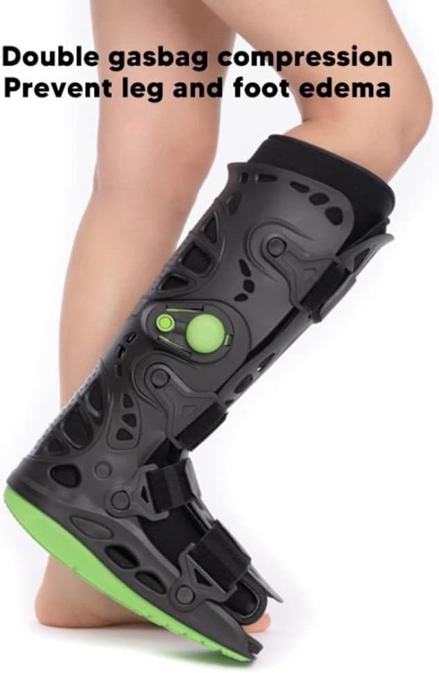 Medical Pneumatic Walking Boot Dual Gasbags Design Inflatable Walking Boot For Fractures, Post Ligament & Tendon Surgery, Ankle Sprains, Injury Recovery And Achilles Repairs (Size : Small)