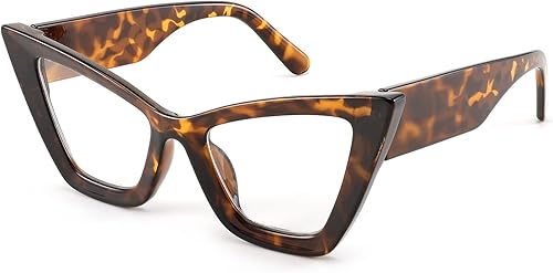 Miniatura 1 de Louriy Gafas de gran tamaño con bloqueo de ojo de gato con luz azul deslumbrante digital para mujer