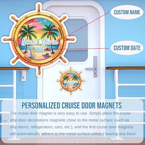 Imán decorativo personalizado para puerta de crucero miniatura 5