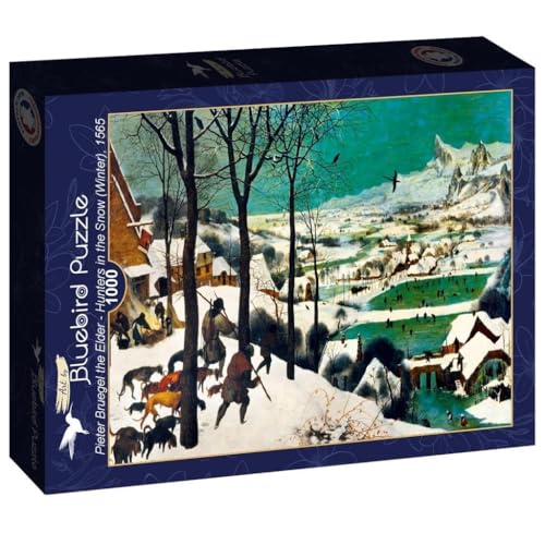 Puzzle 1000 pièces - Pieter Bruegel The Elder - Hunters in The Snow (Winter), 1565