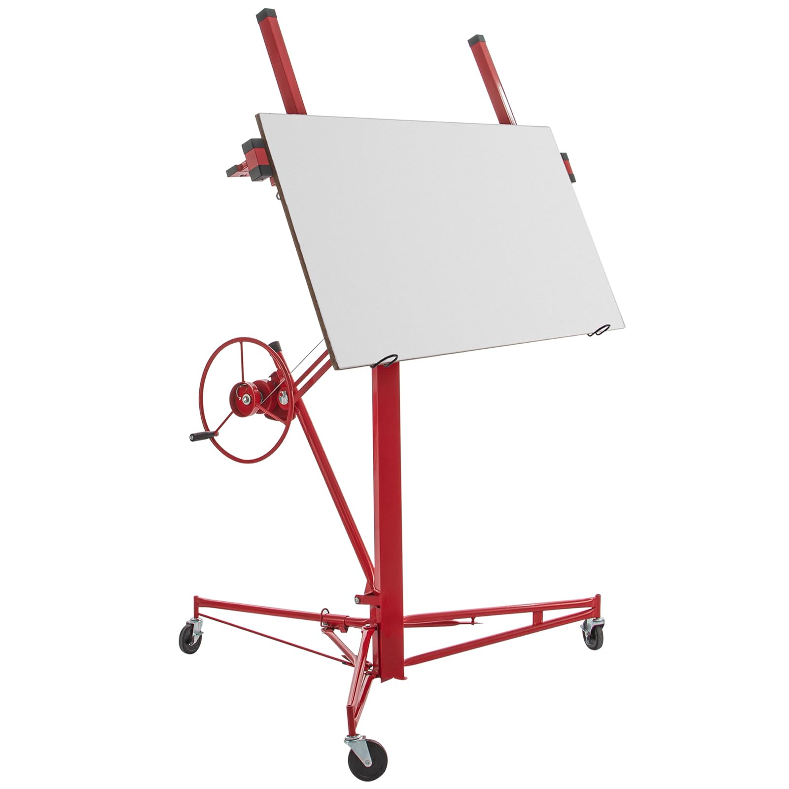VEVOR Pannello sollevatore per cartongesso da 16 piedi, capacità peso 150 libbre, martinetto per pannelli, materiale in acciaio con braccio telescopico 48x192 cm in cartongesso
