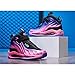LackBlue Boys Girls Sneakers Fashion Basketball Shoes for Kids Nonslip Athletic Sports Running Shoes for Boys Girls Pink Purple Size 1,(1 Pair)