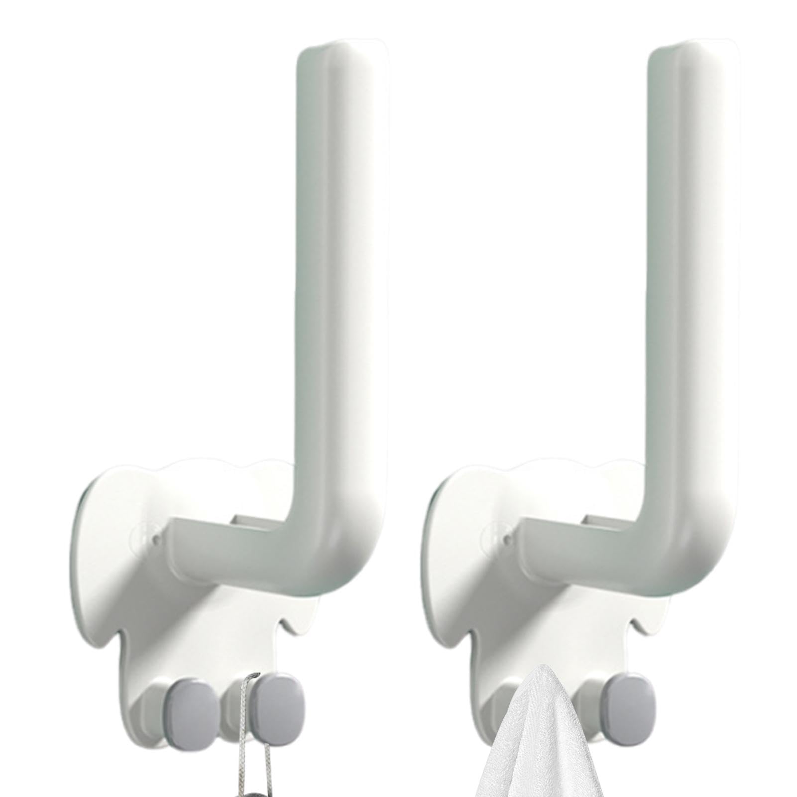 Wdwdw White Coat Rack With Hooks Decorative Wall,Animal L Shaped Wall Mounted Decorative,Space Saving Adhesive