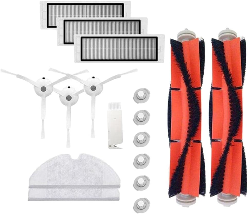 17Pcs Replacement Set Vacuum Gen 2 for Roborock - High Performance Accessories Kit, Easy Install, S5/S50 Compatible, Sweeping and Mopping, for Robot Vacuum Cleaner Enthusiasts