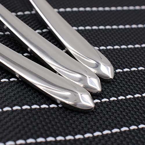 Hazoulen Small Stainless Steel Forks, 6.5 Inch, Diamond Handle Pattern, Set Of 6 #TOP1