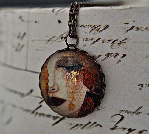 "The Golden Tears" by Gustav Klimt Necklace
