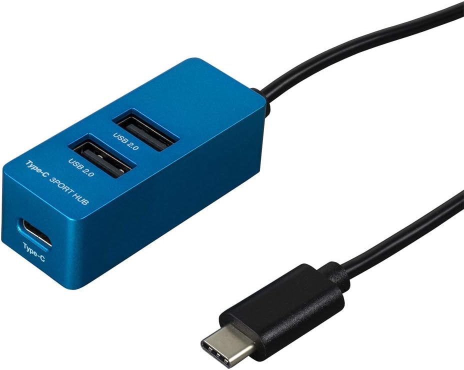 Digio2 Z4062 Type-C USB 2.0 3-Port Hub 30cm White