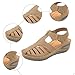 Closed Toe Sandals for Women 2026 Dressy Summer Fashion Solid Color Hollow Out Breathable Comfortable Casual Sandals Orthopedic Wide Width Dressy Summer Lightweight Walking Shoes with Arch Support